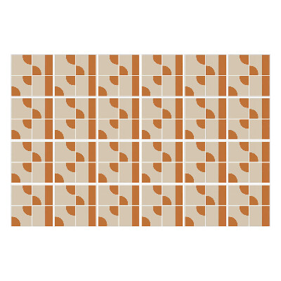 Csempe matrica Geometriai formák egy rácsban