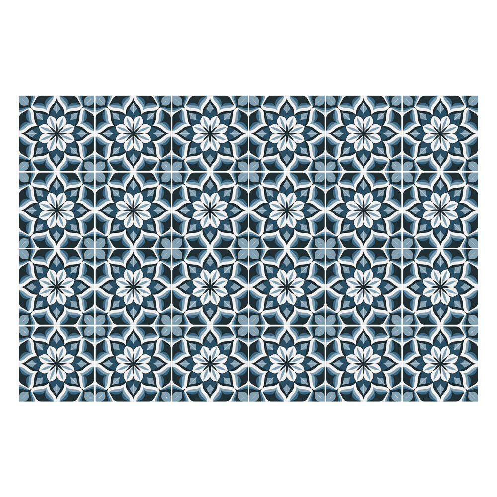 Csempe matrica Virágos motívum hálóban