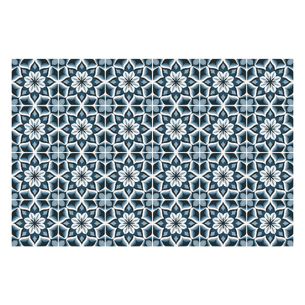 Csempe matrica Virágos motívum hálóban