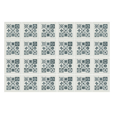 Csempe matrica Geometrikus virágok és formák