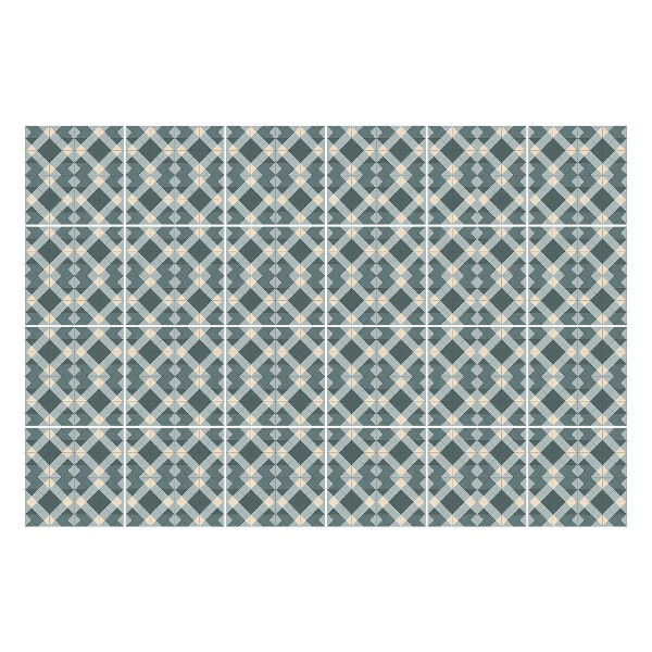 Csempe matrica Geometriai ábrák egy rácsban