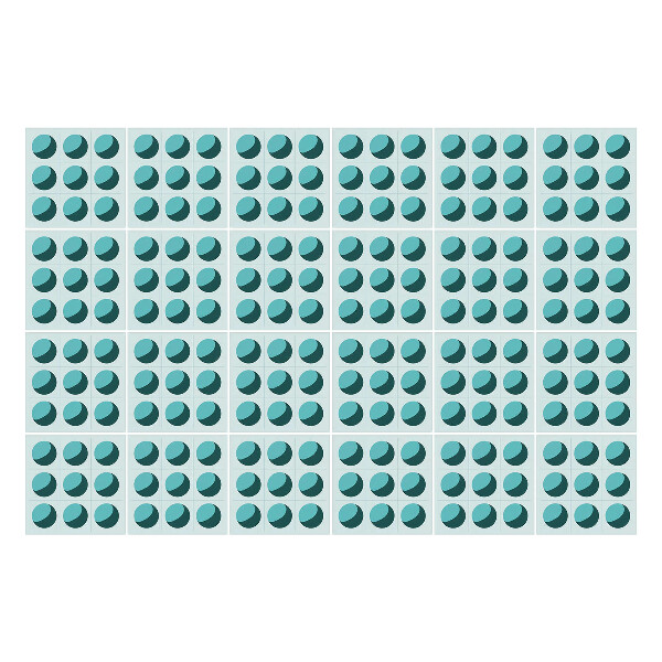 Csempe matrica Szimmetrikus ellipszisek egy rácsban