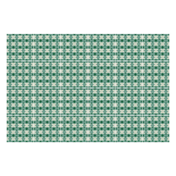 Öntapadós csempe matrica Geometriai figurák egy sorban