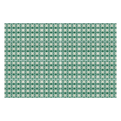 Öntapadós csempe matrica Geometriai figurák egy sorban