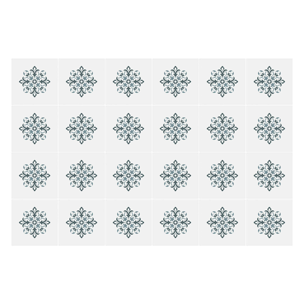 Csempe matrica Virágos motívum hálóban