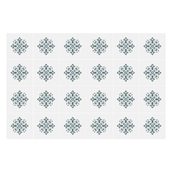 Csempe matrica Virágos motívum hálóban