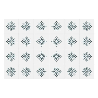 Csempe matrica Virágos motívum hálóban