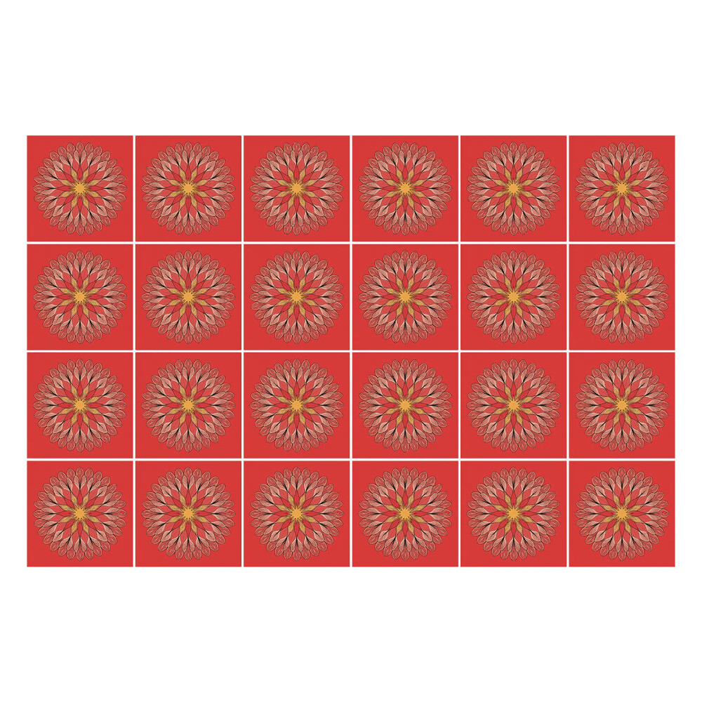 Csempe matrica Virágos minták