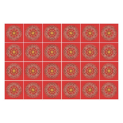 Csempe matrica Virágos minták