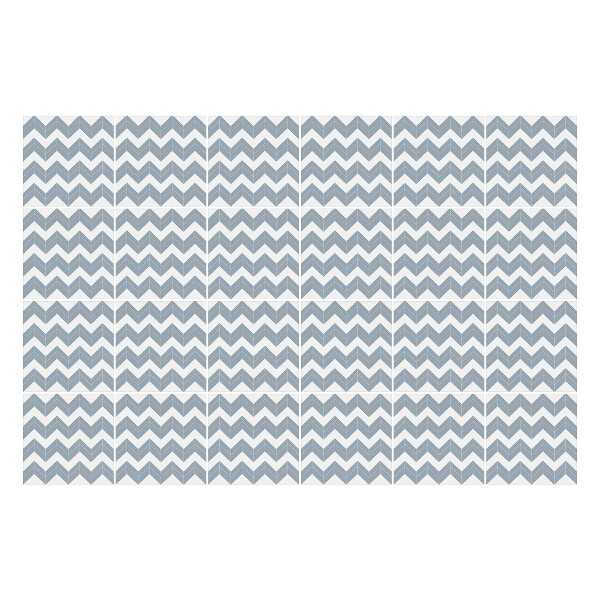 Öntapadós csempe matrica Vízszintes cikcakk