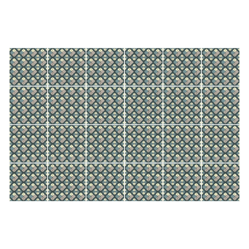 Öntapadós csempe matrica Geometrikus rombuszok és levelek