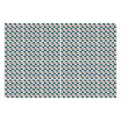 Öntapadós csempe matrica Geometriai négyzetek