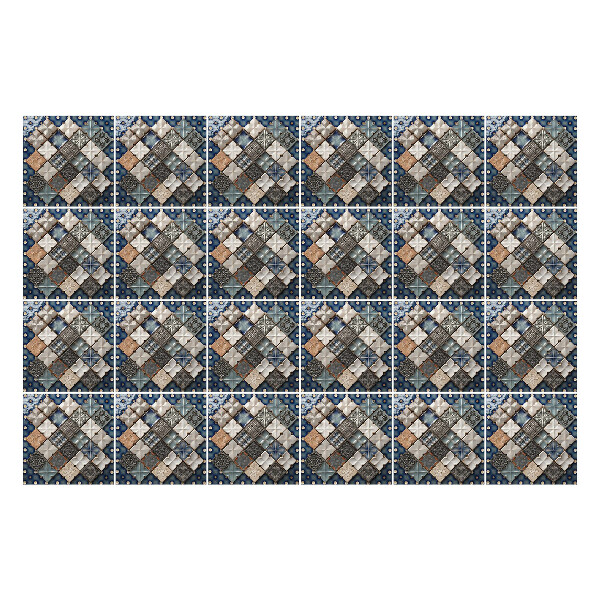 Csempe matrica Középkori mozaik