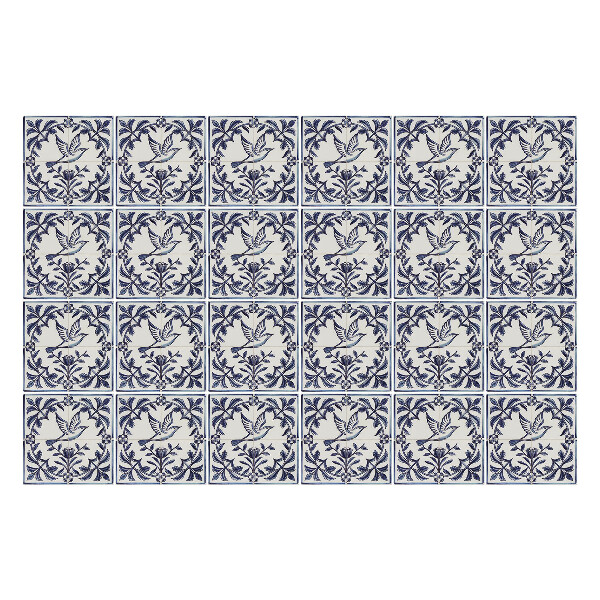 Csempe matrica Madarak a növényzet között