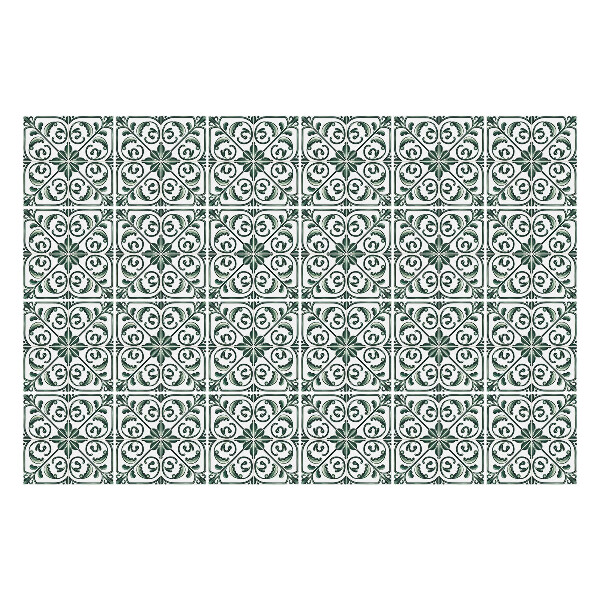 Csempe matrica Virág díszek