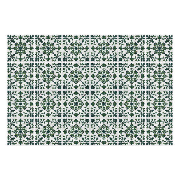 Öntapadós csempe matrica Virágok és levelek