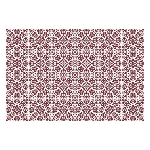 Csempe matrica Folklór motívum levelekkel