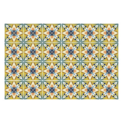 Csempe matrica Élénk motívumok a rácsban