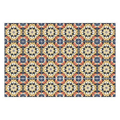 Csempe matrica Virágmotívumok hálóban