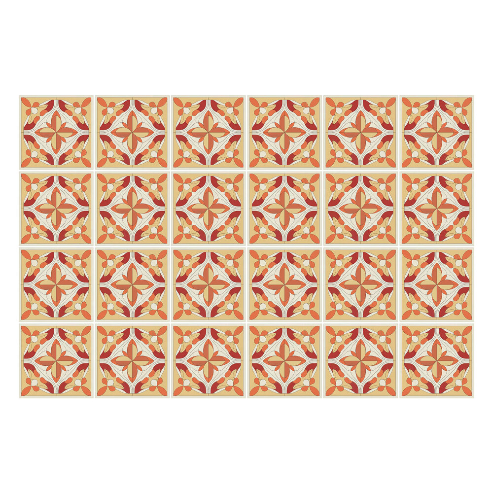 Öntapadós csempe matrica Szabályos minta