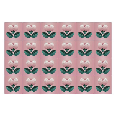 Csempe matrica Virág illusztrációk