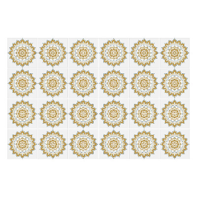 Csempe matrica Virágos mandalák