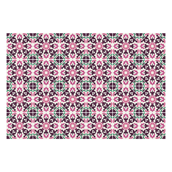 Öntapadós csempe matrica Élénk színű minták