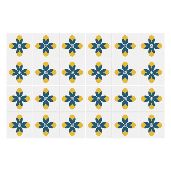 Csempe matrica Érdekesen díszített csempe