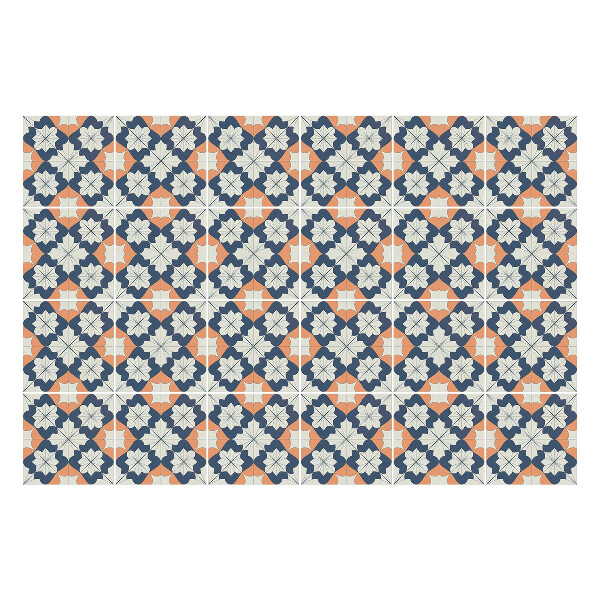 Csempe matrica Virágmotívumok hálóban