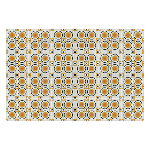 Csempe matrica Kerek motívumok