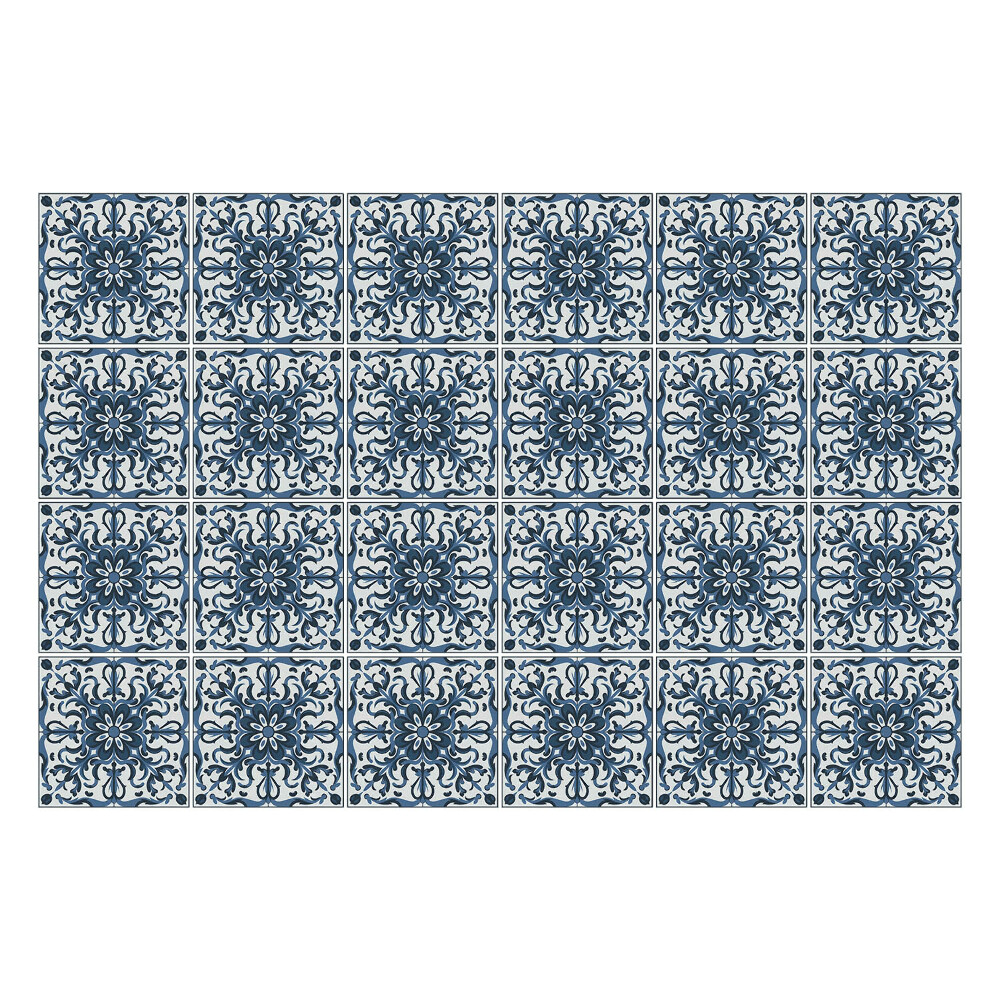 Csempe matrica Díszített csempe