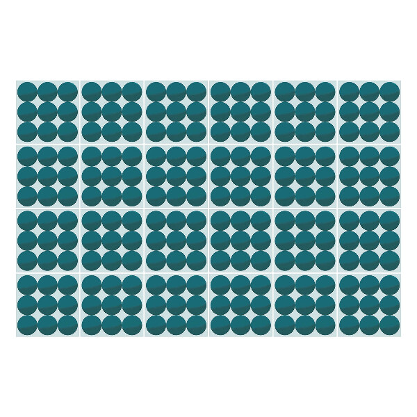 Csempe matrica Körök elrendezése rácsban