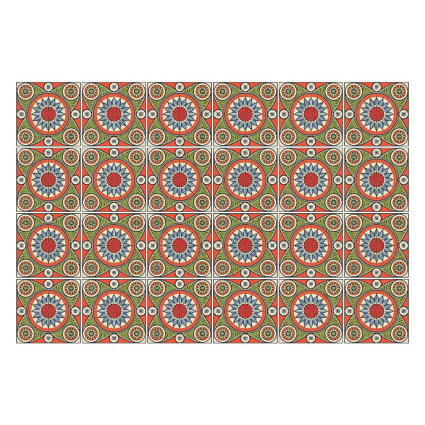 Csempe matrica Érdekes retro minták