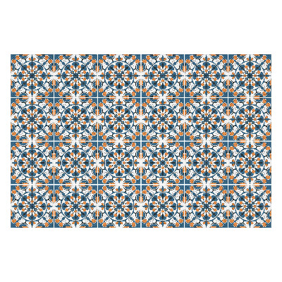 Öntapadós csempe matrica Virágos kivitel