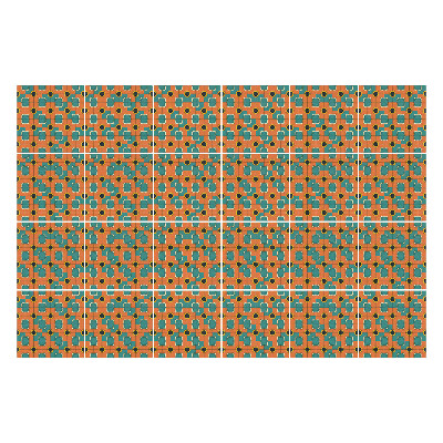 Csempe matrica Retro vintage minta