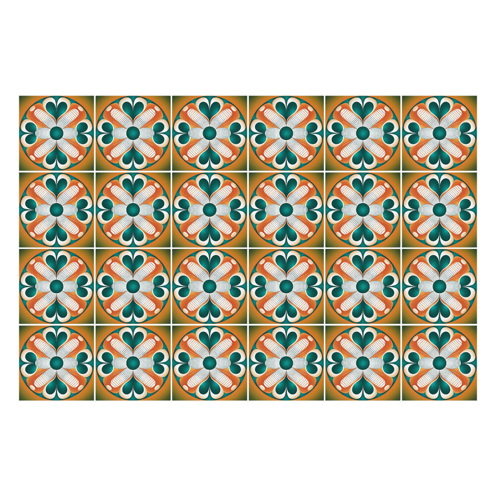 Csempe matrica Színes csempe minta