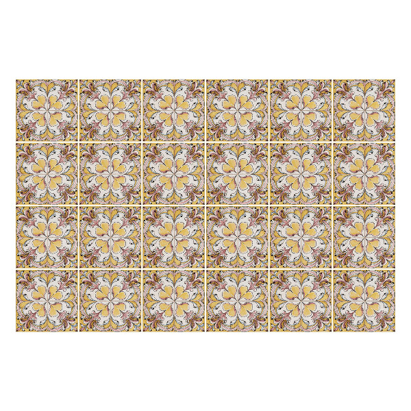 Csempe matrica Virágos motívumok