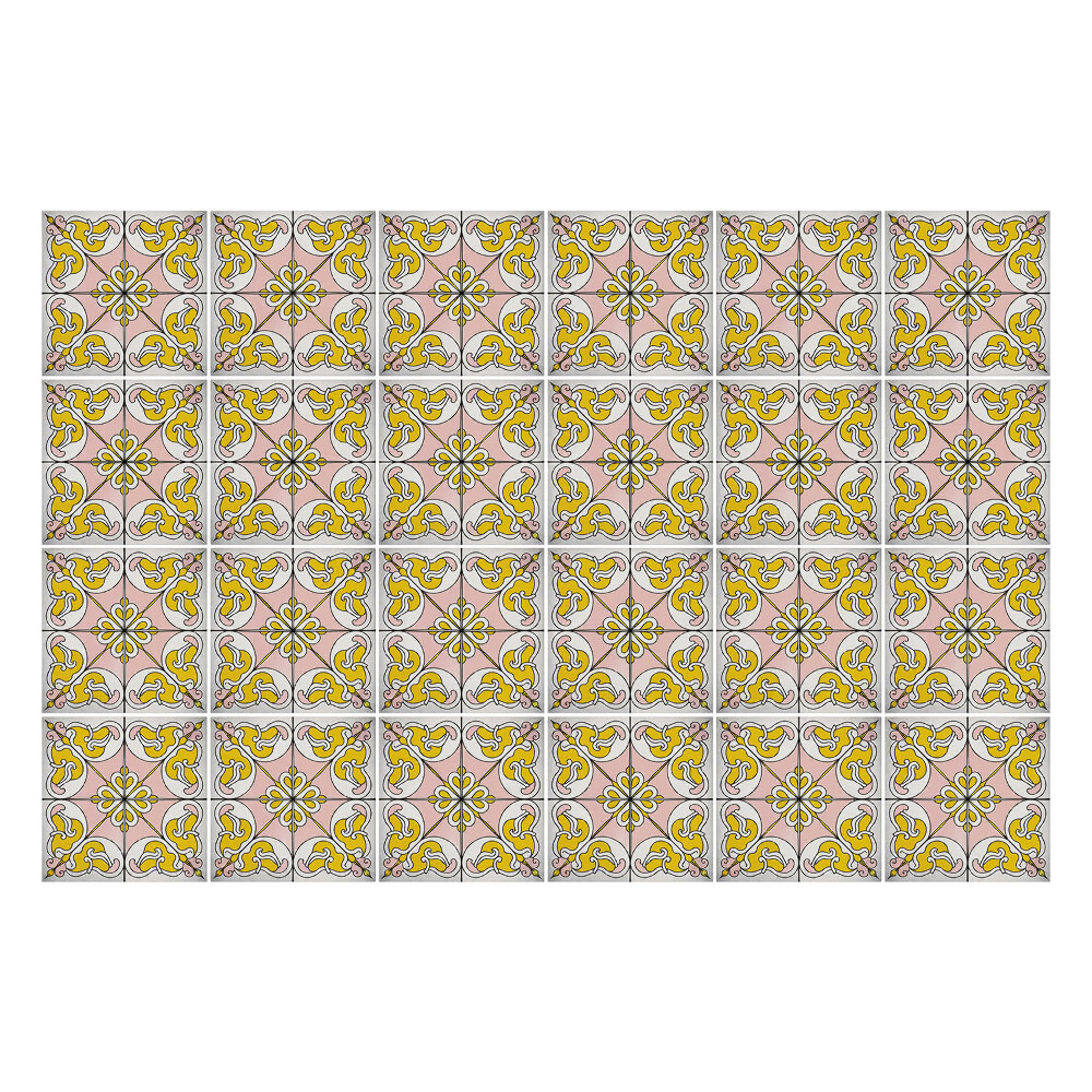 Öntapadós csempe matrica Pasztell csempe