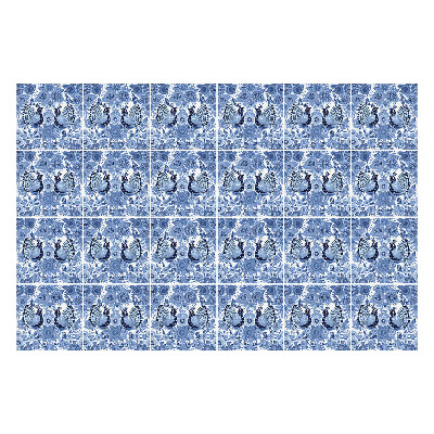 Csempe matrica Virágos motívumok pillangókkal