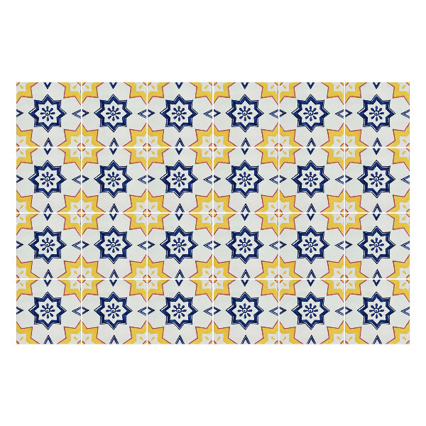 Öntapadós csempe matrica Virágos geometrikus motívumok