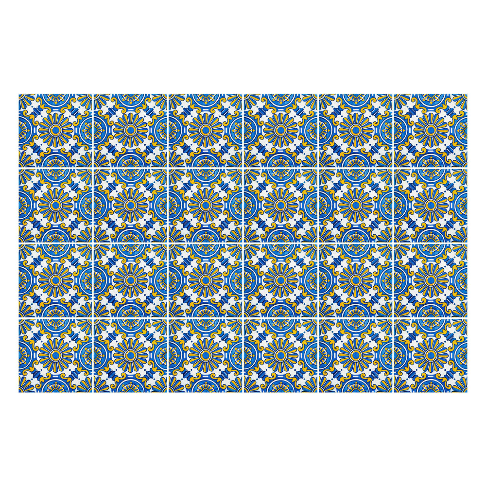 Csempe matrica Gazdagon díszített virágok