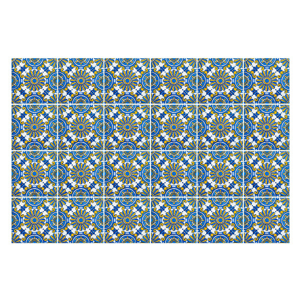 Csempe matrica Gazdagon díszített virágok