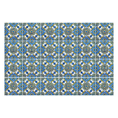 Csempe matrica Gazdagon díszített virágok