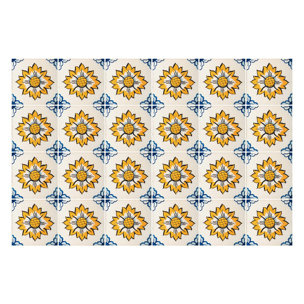 Csempe matrica Retro napraforgó
