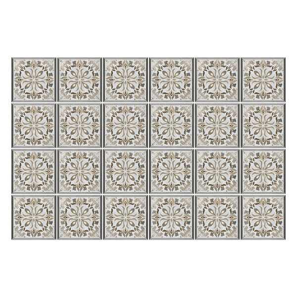 Csempe matrica Elegáns virágos csempe