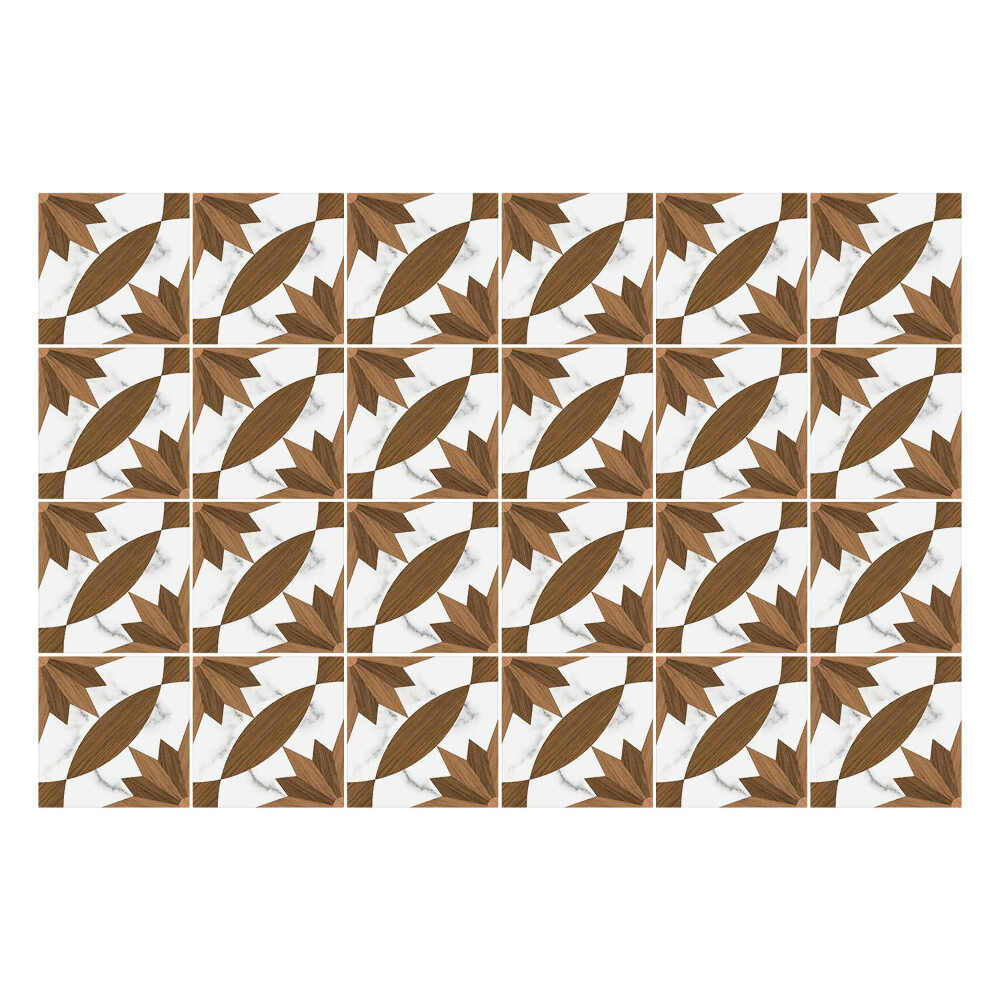 Csempe matrica Fa márvánnyal