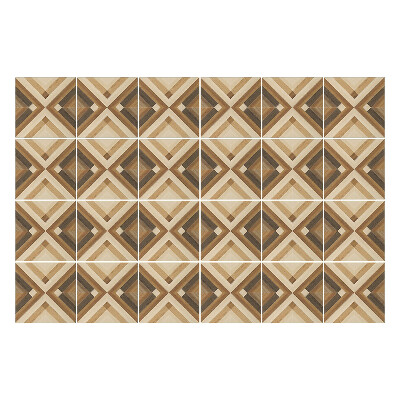 Öntapadós csempe matrica Fa rombuszok elrendezésben