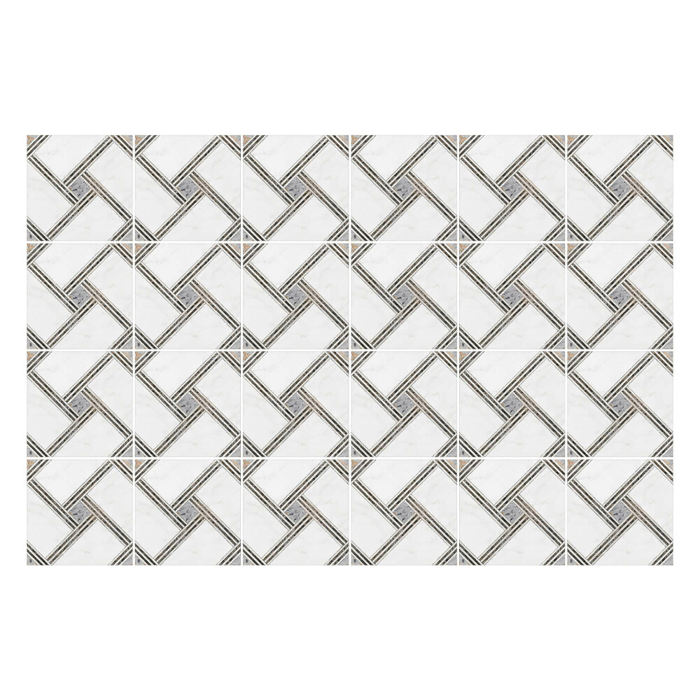 Csempe matrica Rombuszok szövése hálóban