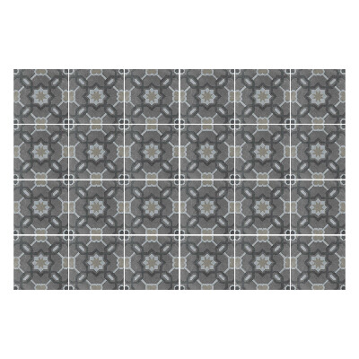 Csempe matrica Geometrikus virágok és csillagok