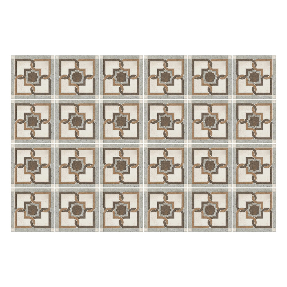 Csempe matrica Geometrikus virágok hálóban